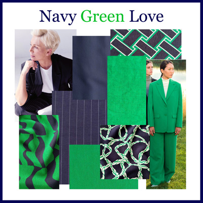Navy Green Love