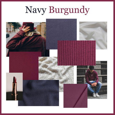 Navy Burgundy