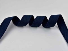 RESTSTCK 107 cm Gurtband Baumwolle 3 cm, dunkelblau