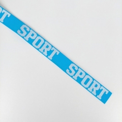 Gummiband Sport 32 mm breit, wei trkis