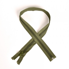 Reiverschluss teilbar 70 cm, dunkelkhaki