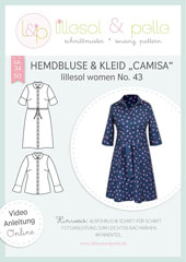 Papierschnittmuster Hemdbluse & Kleid Camisa Lillesol women No.43