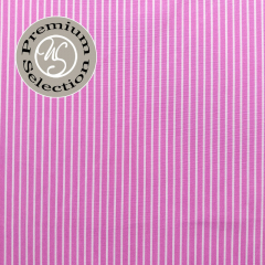 Baumwollstoff weie Lngsstreifen pink Piumino Feeling Albini - Made in Italy