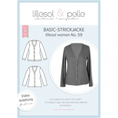 Papierschnittmuster Basic-Strickjacke Lillesol women No. 59