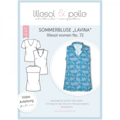 Papierschnittmuster Sommerbluse Lavina Lillesol women No. 72