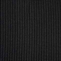 RESTSTCK 85 cm Strickstoff Baumwolle Halbpatent gerippt, schwarz