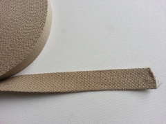 RESTSTCK 110 cm Gurtband Baumwolle 2,5 cm breit, taupe #45
