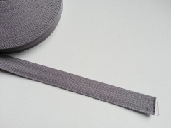 RESTSTCK 158 cm Gurtband Baumwolle 2,5 cm breit, grau