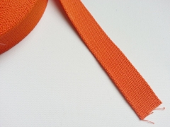 RESTSTCK 108 cm Gurtband Baumwolle 2,5 cm breit, orange #83