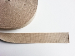 RESTSTCK 60 cm Gurtband Baumwolle 4 cm breit, dunkelbeige 41