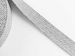 RESTSTCK 59 cm BW Polyester Gurtband 3,8 cm breit, steingrau