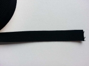 RESTSTCK 63 cm Gurtband Baumwolle 2,5 cm breit, schwarz