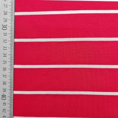Viskose Jersey Stoff Streifen, wei rot