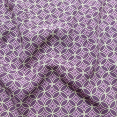 Viskosestoff Popelin Blusenstoff grafisches Muster, flieder lila hellbeige