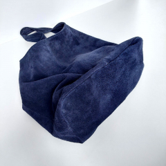 Wildleder Tasche Shopper Beutelform - dunkelblau navy