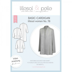 Papierschnittmuster Basic-Cardigan Lillesol women No.78