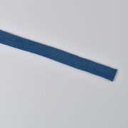 Flache Kordel Hoodiekordel Kapuzenband 15 mm, jeansblau