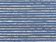 Jerseystoff Streifen blurry stripes, wei jeansblau
