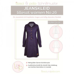 Papierschnittmuster Jeanskleid Damen Lillesol Woman No.26