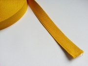 RESTSTCK 98 cm Gurtband Baumwolle 2,5 cm breit, senfgelb #52