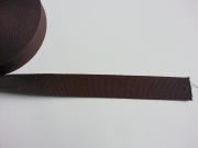 RESTSTCK 77 cm Gurtband Baumwolle 4 cm breit, dunkelbraun #56